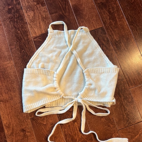 Lulus Knit Tie Back Sweater Top - Picture 9 of 9